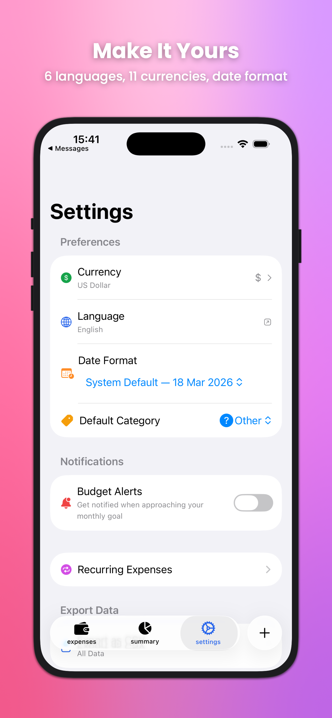 Customization Options